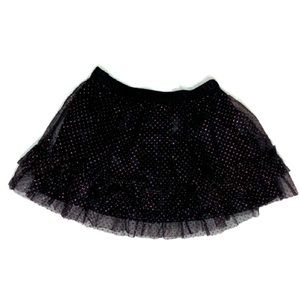 Black tutu skirt with pink sparkling polka dots!!